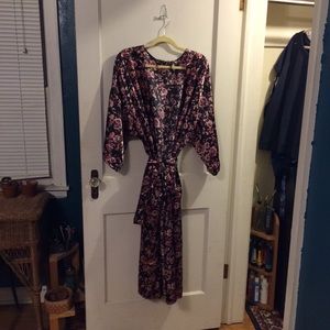Floral Kimono Trench Robe